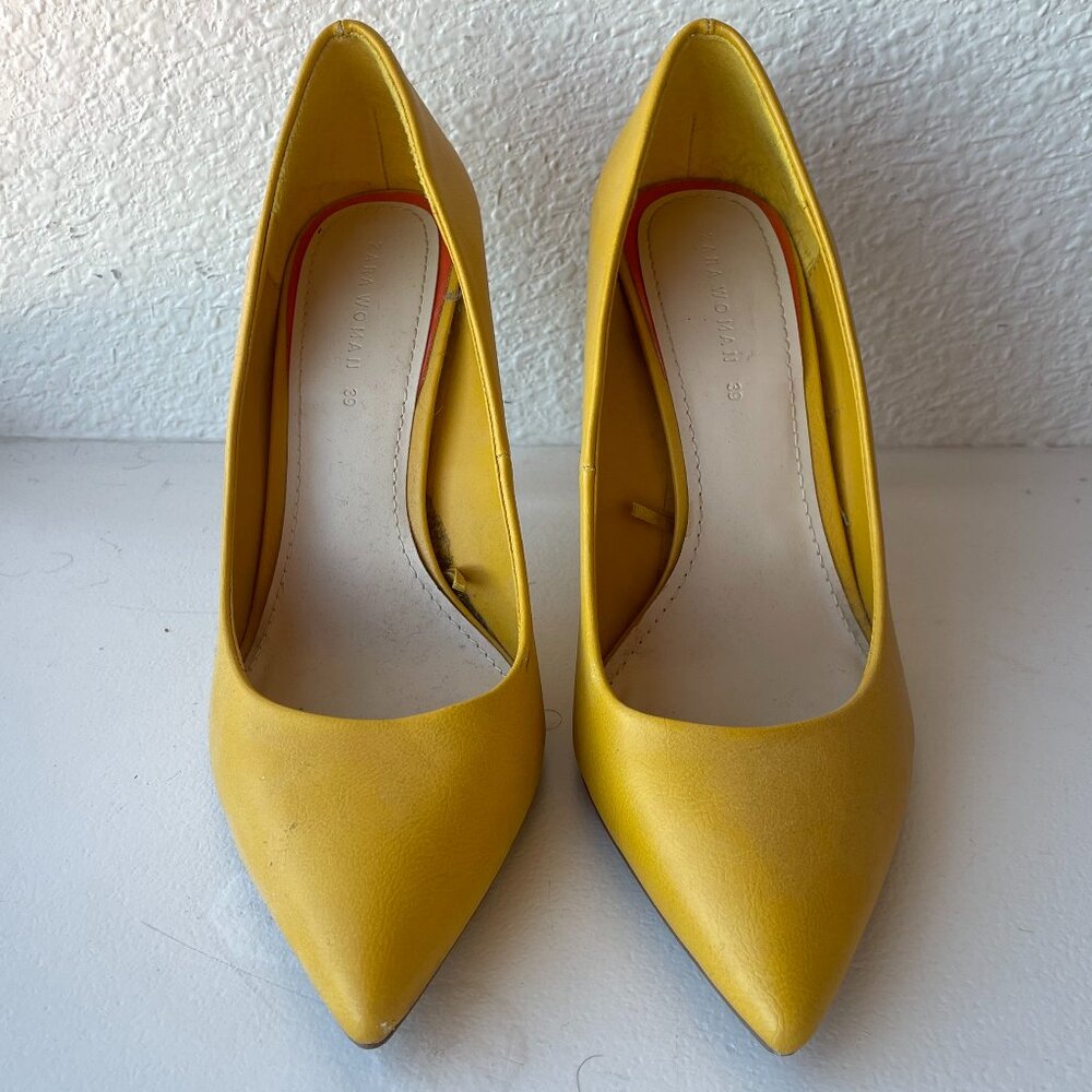 Zara Yellow Heels